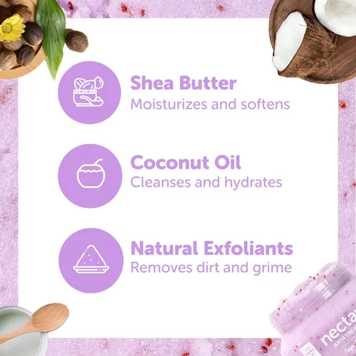 Golosinas De Baño Con Néctar Y Exfoliante Corporal Sugar Con
