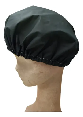 Cofia Gorro Pvc Baño Ducha Peluqueria Impermeable Elastico Color Verde Ingles