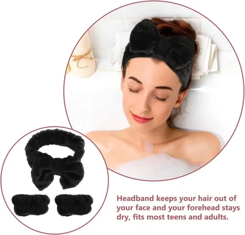 3 Pcs Paños Faciales Para Lavarse La Cara Diadema Diadema