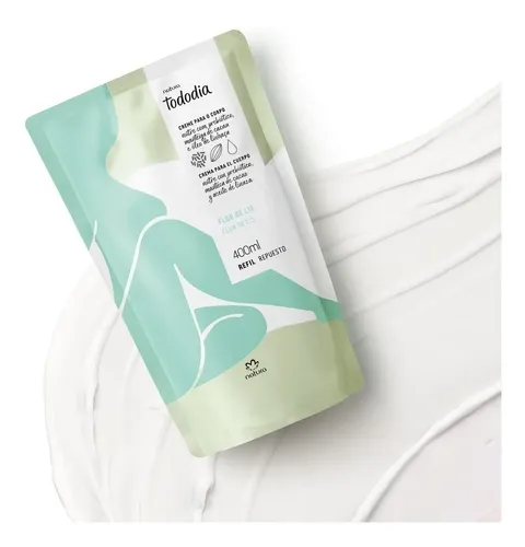 Crema para cuerpo Natura Tododia Hidratante Corporal Flor de Lis en sachet 400mL floral