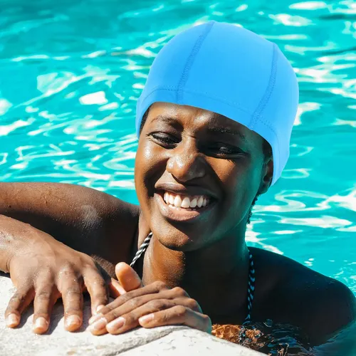 Gorro De Natación Unisex De 6 Piezas: Gorro De Baño Elástico