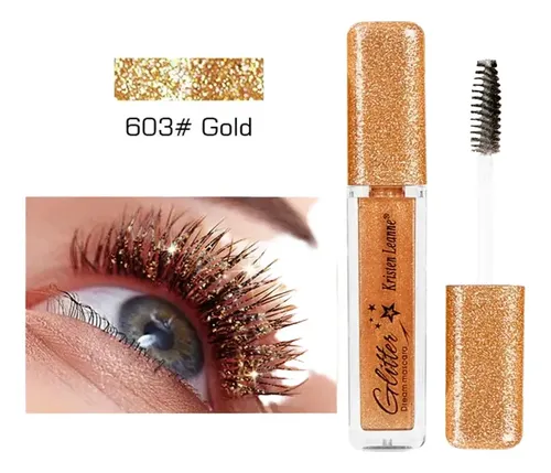 Máscara Con Purpurina De Diamante, Duradera, Impermeable, Ri Gold