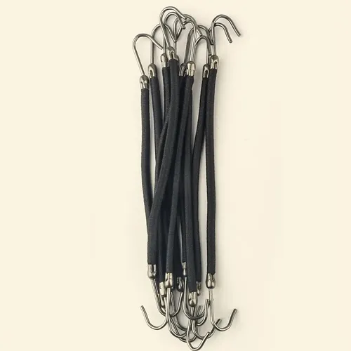 10 Ganchos Elásticos Para Peinar El Cabello (paquete), Cinta Negro Not Specified