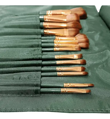 Set De 14 Brochas De Maquillaje Con Estuche