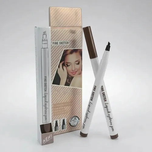 Delineador De Cejas Tatto Microblanding Lapiz Fibra 4 Puntas