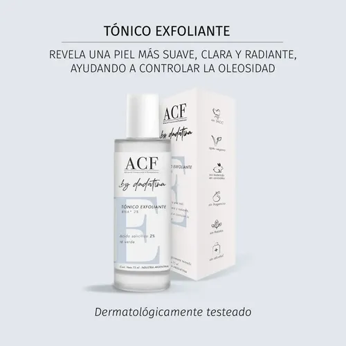 Acf Dadatina Tonico Exfoliante Facial Acido Salicilico 50ml Todo Tipo De Piel Día/noche