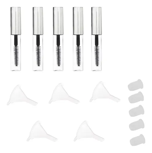 Compatible Con Genérico Kit 5 Frascos Rímel Rellenables /