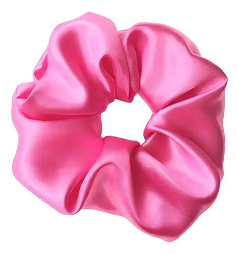 Colitas, Scrunchies Xl De Pelo De Raso Antifrizz Fucsia