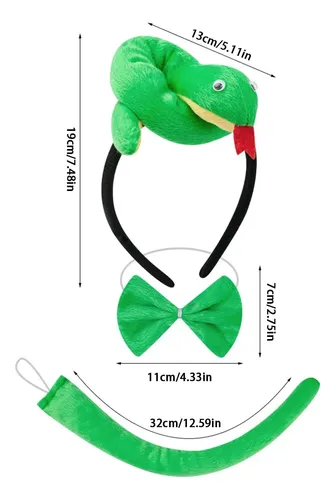 Diadema De Serpiente Para Niños,aro Para El Pelo Con Cola