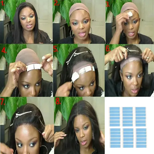 36pc/lote Cinta Adhesiva Fuerte Para Extensiones De Pelo