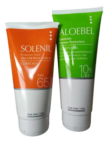 Kit Protector Solar Solenil Fps65 + Aloebel Con Urea Al 10%