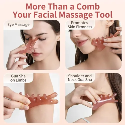 Peine De Masaje Taihi 4 En 1, Herramientas Faciales Gua Sha