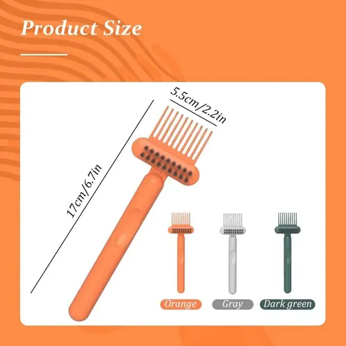 Cepillo De Cabello Dual, Herramienta Ergonómica De Limpieza