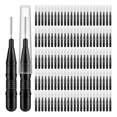 120 Cepillos Micro Para Cejas Mapvolut Con Tapa 5.2cm