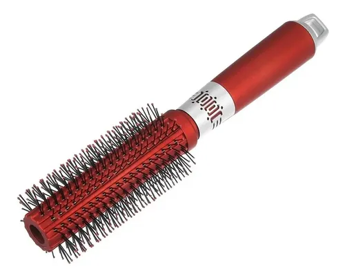 Peines Cepillo Redondo Para Cabello Húmedo Y Seco Rojo