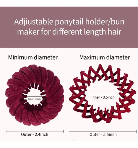 8 Pinzas De Cabello Nido De Pájaro Retráctil Plástico