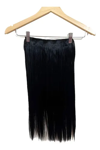 Cortinas De Pelo: Cabello Sintetico Premium Extensiones Negro 1 Lacio