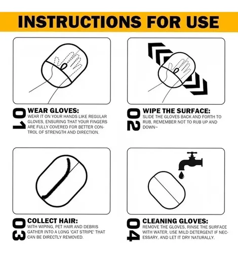 Guantes De Cerdas Bidireccionales Para Depilación Z 4