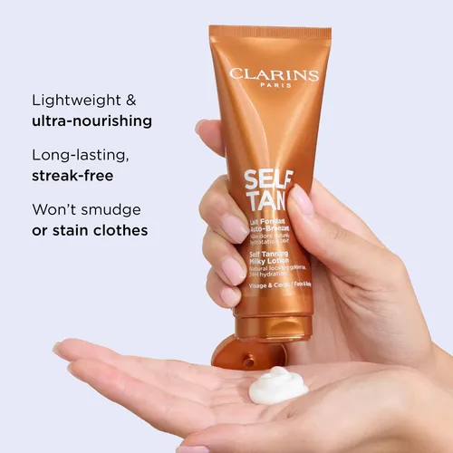 Loción Lechosa Autobronceadora Clarins Para Rostro Y Cuerpo