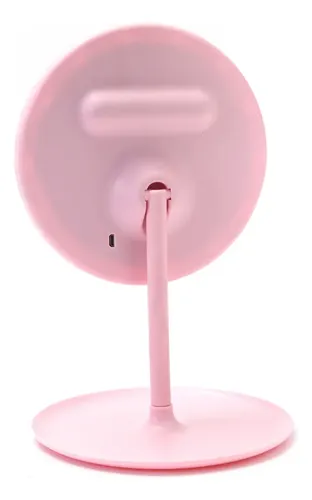 Espejo Led Skora Con Base 3 Modos De Luz Usb Tut Tuttishop Marco Rosa