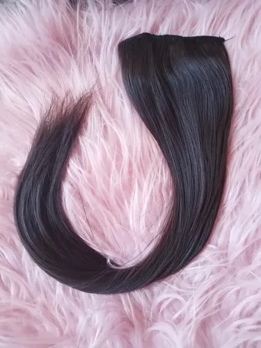 Cortinas De Pelo: Cabello Sintetico Premium Extensiones Color Marron 6a Lacio