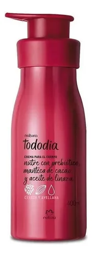 Natura Tododia Crema Hidratante Corporal Cereza Y Avellana x 400 ml