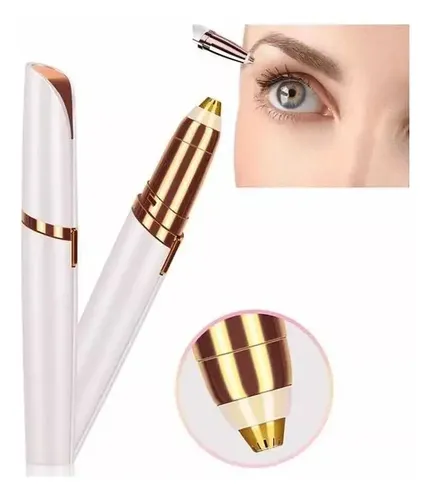 Depiladora Electrica Vello Cejas Facial Recargable Usb Rosa