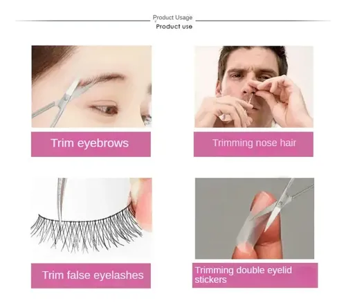 A 2 Multipurpose Steel Eyebrow Scissors For Eyelashes For
