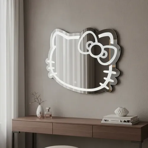 Espejo Trikceri Kitty Led Touch Luz Fría 40×27 Cm
