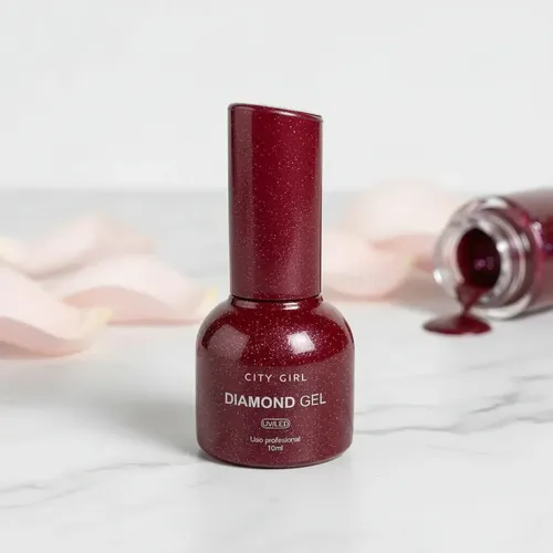 Esmaltes Semi Glitter Diamond Reflectivos City Girl 10ml