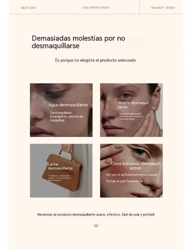 Bálsamo Limpiador Vegetal 3 En 1 Removedor De Maquillaje 85g