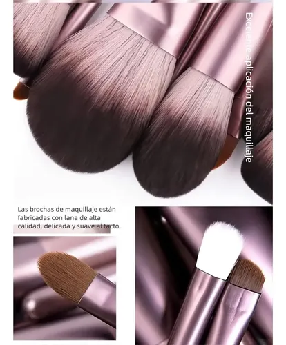 Set De Brochas De Maquillaje De Viaje Con Bolsa