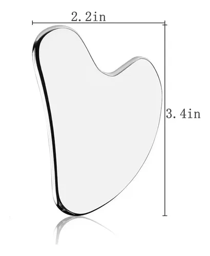 Guasha Facial Metal Para Drenaje Linfático Y Tensión
