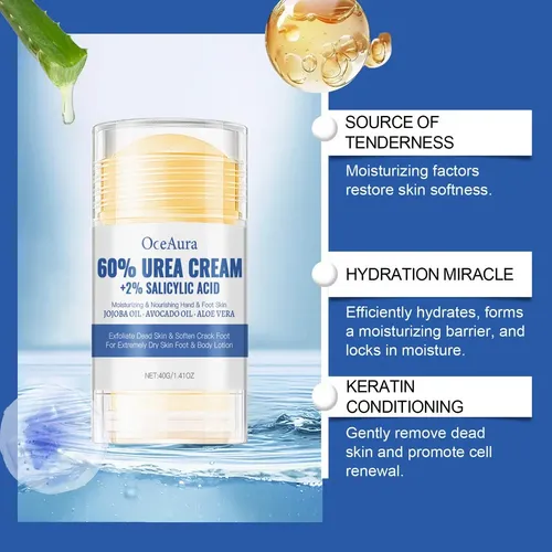 Crema Hidratante For Pies Con 60% De Urea Y 2% De Ácido