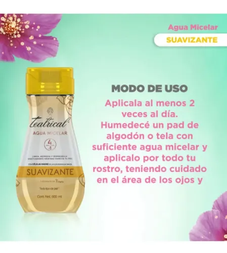 Teatrical Agua Micelar Suavizante 600 Ml