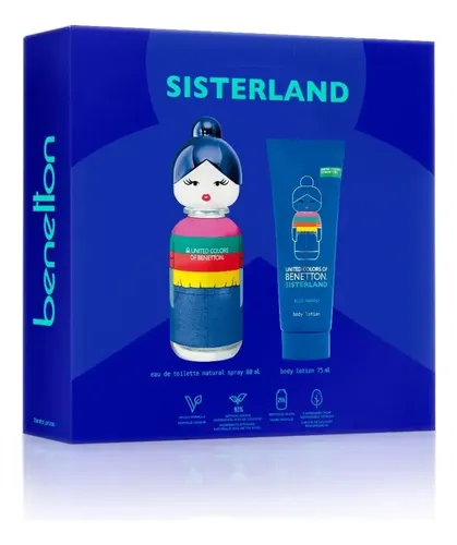 Estuche Perfume Benetton Sisterland Blue Neroli Edt 80ml