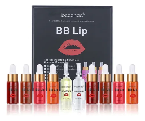 Set 8 Sérums Labiales Hidratantes 5ml 3 Colores A