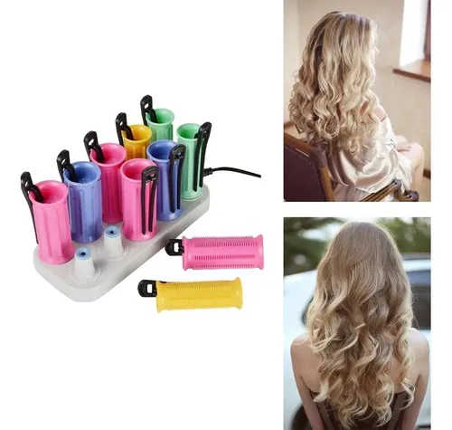 Rulos De Cabello Eléctricos Con Calor, Fix