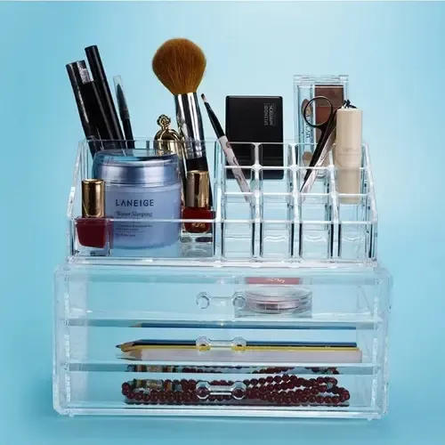 Organizador Maquillaje Acrilico Cajones Porta Cosméticos Oms