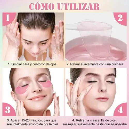 Parches De Hidrogel For Ojos, Colágeno, Antiojeras, .
