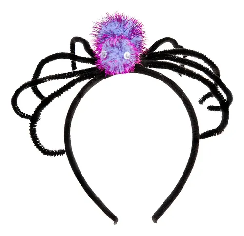 Diadema De Halloween, Tocado Con Forma De Araña Violeta