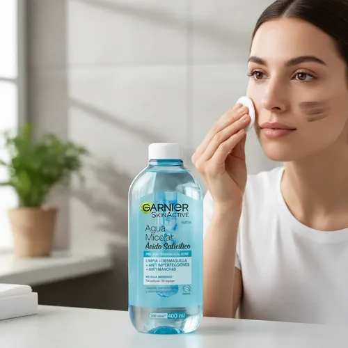 Agua Micelar Garnier Skin Active Acido Salicílico 400 Ml