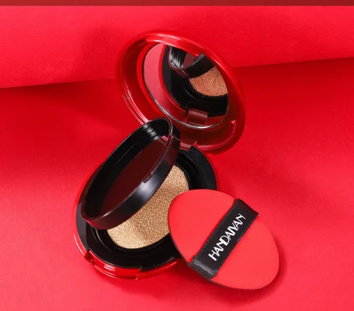 Cojín Base Rojo Natural Cobertura Natural Efecto Piel