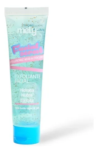 Exfoliante Facial Mely Skin Ácido Hialurónico Y Coco 30ml