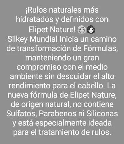Elipet Naturesilkey Crema Para Peinar Rulos Definidos X 300