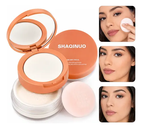 Polvo Compacto Shaqinuo Para Rostro Y Ojos