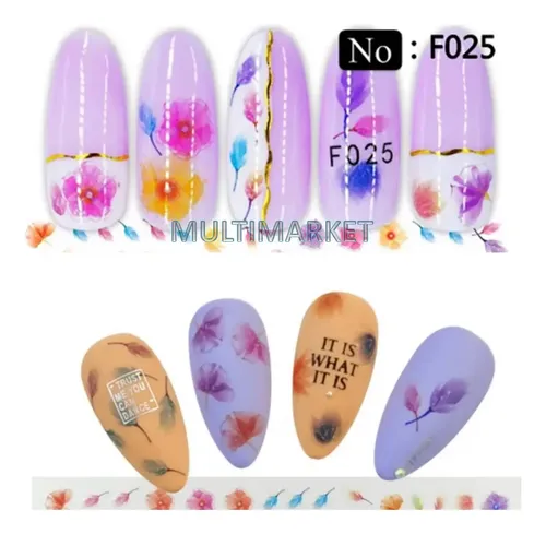 Stickers Autoadhesivos Para Uñas – Plumas, Atrapasueños