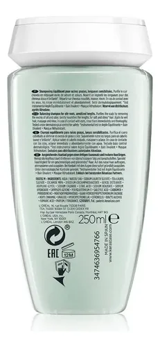 Champú Kérastase Specifique Bain Divalent, para raíces grasas y cabello sensibilizado, 250 ml