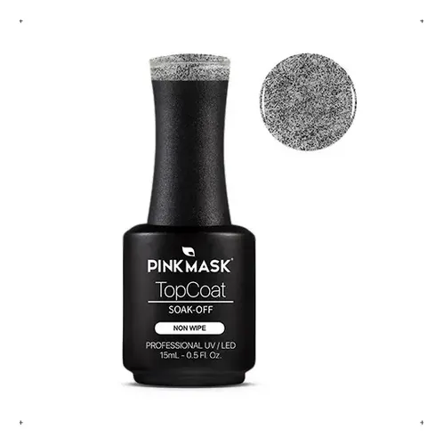 Pink Mask Gel Color Top Coat Especiales (15ml) Color 020 Top Coat Dots #2