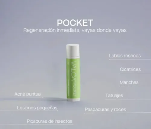 Pocket Valca 10ml Aplicador Regenerador Rostro/cuerpo